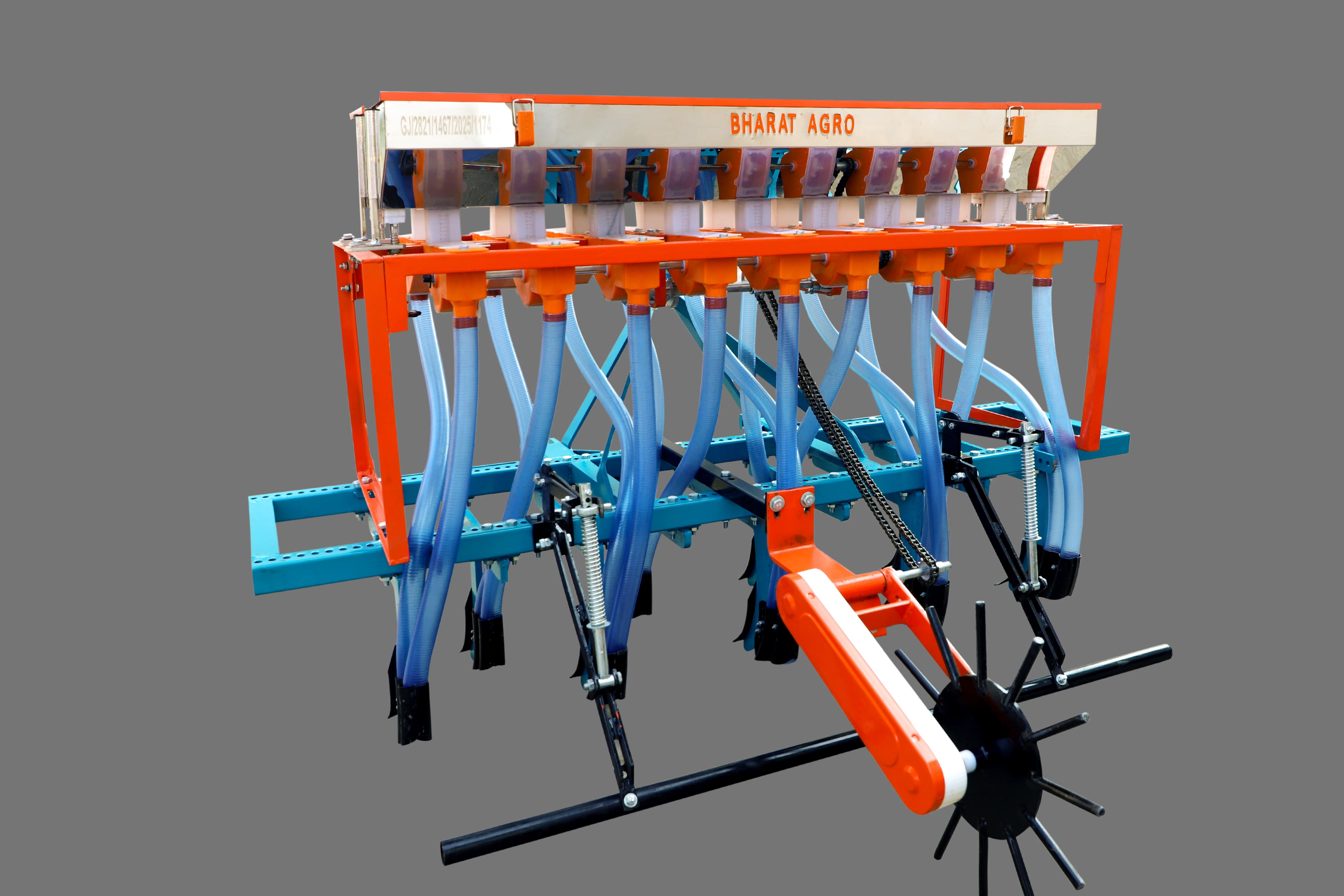 Double Hopper Tractor Operated Seed Planter Drill